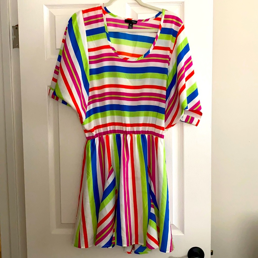 Aqua dress (bloomingdales)